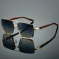 Retro Metal Square Sunglasses