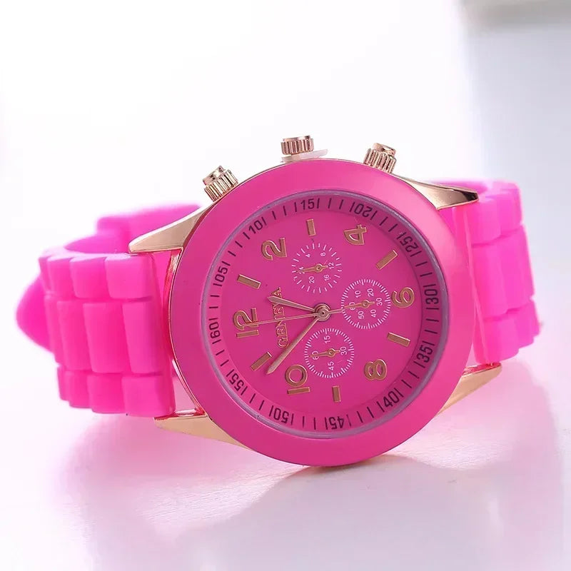 Silicone Strap Fashion Women Watch