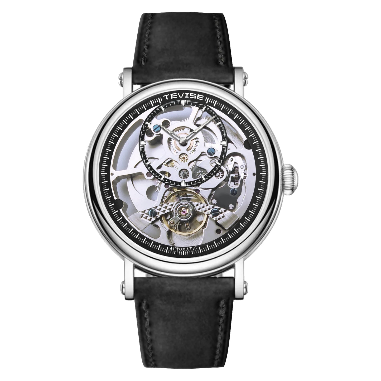 Skeleton Automatic Steel Men Watch