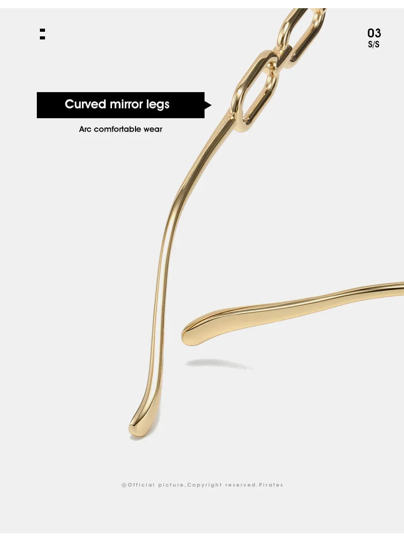 Chain Metal Retro Sunglasses