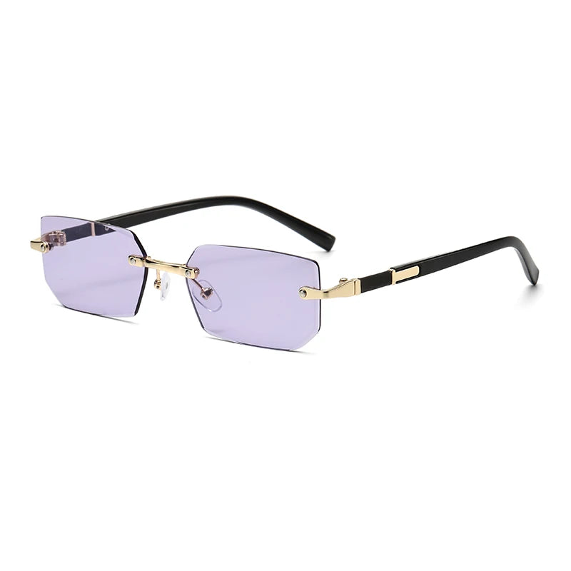 Rimless Rectangle Fashion Sunglasses