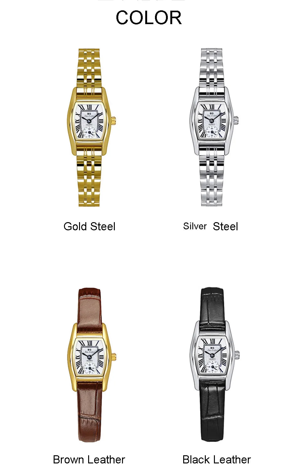Vintage Rectangle Leather Women Watch