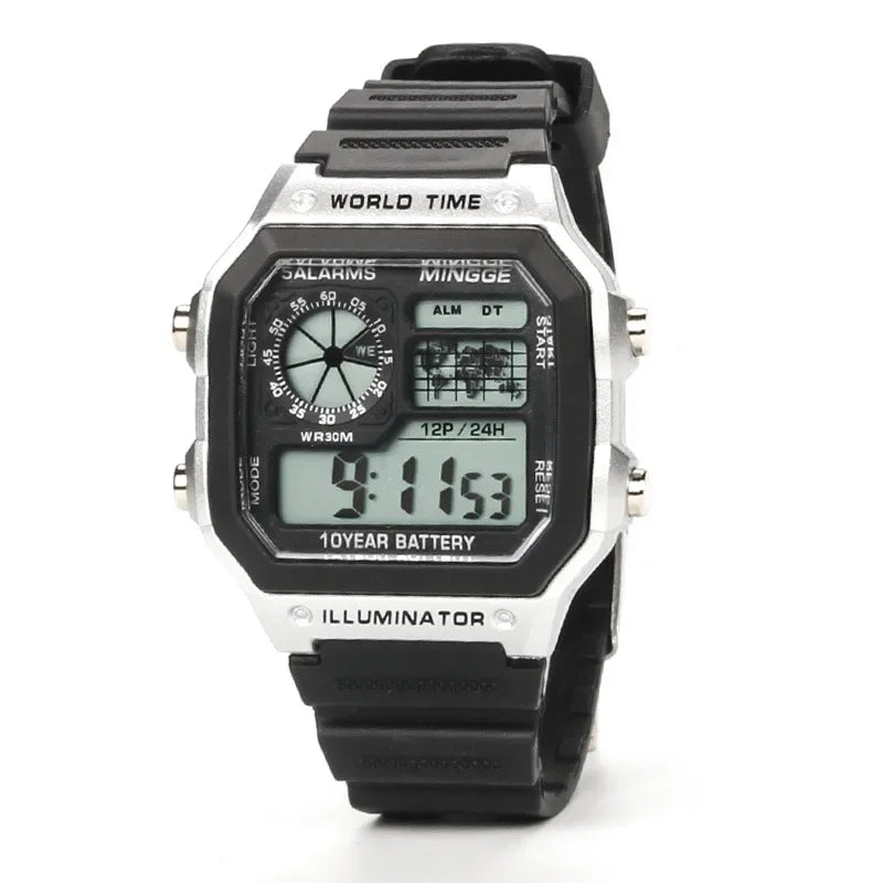 Retro Digital Men Sports Watch