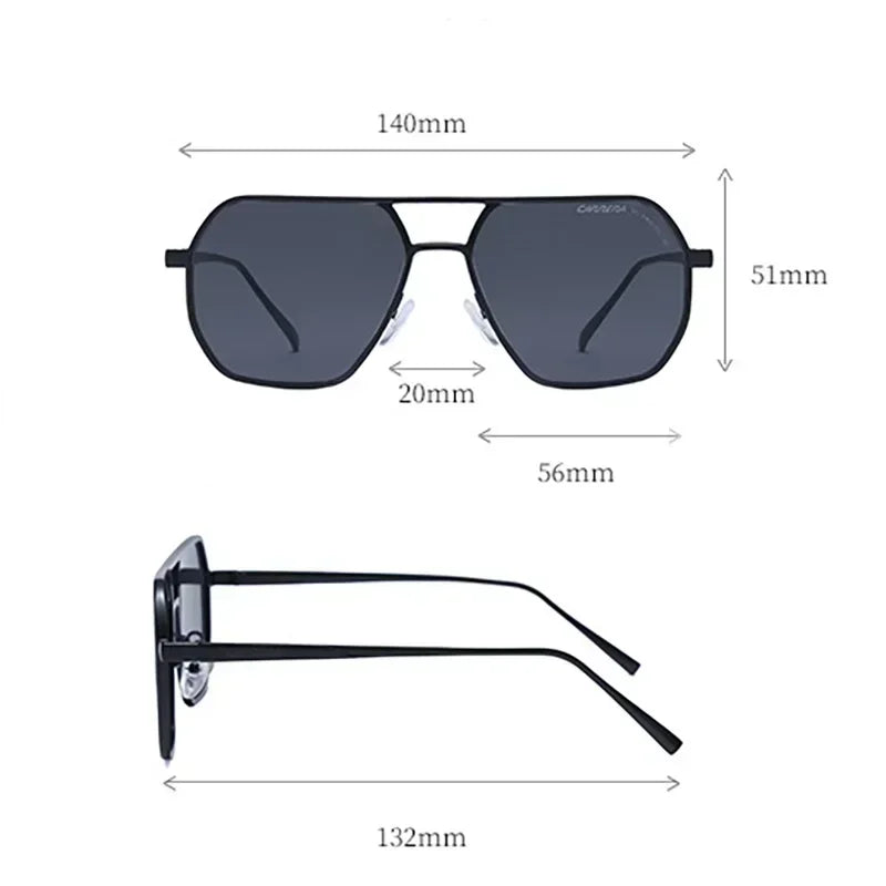 Vintage Metal Driving Sunglasses