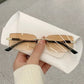 Rimless Designer Cutting Sunglasses