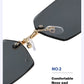 Rimless Rectangle Fashion Sunglasses