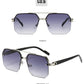 Half Frame Retro Sunglasses