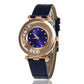 Diamond Leather Analog Women Watch