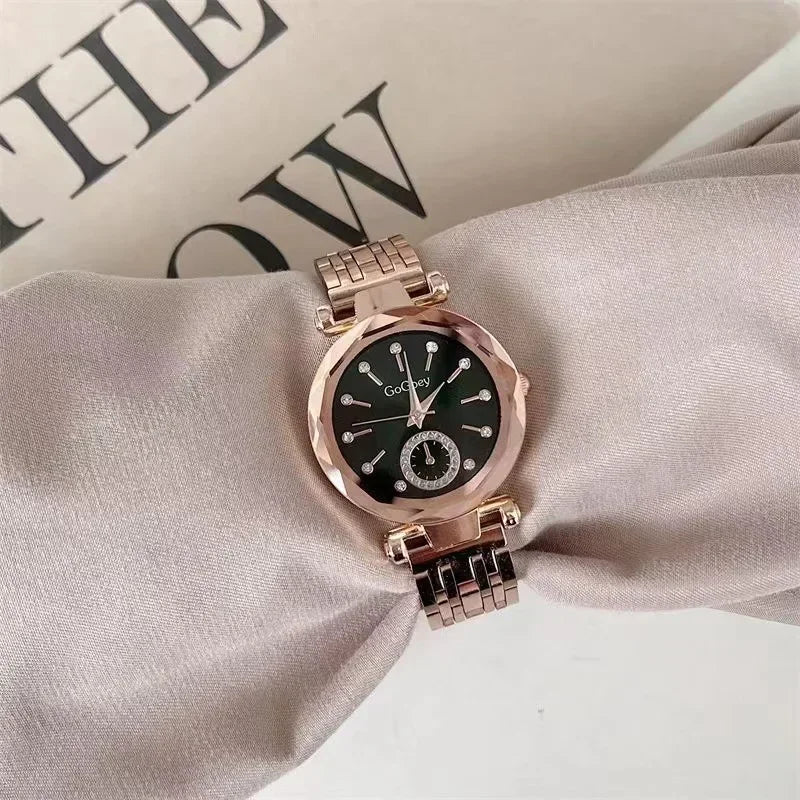 Steel Quartz Luxury Women Watch