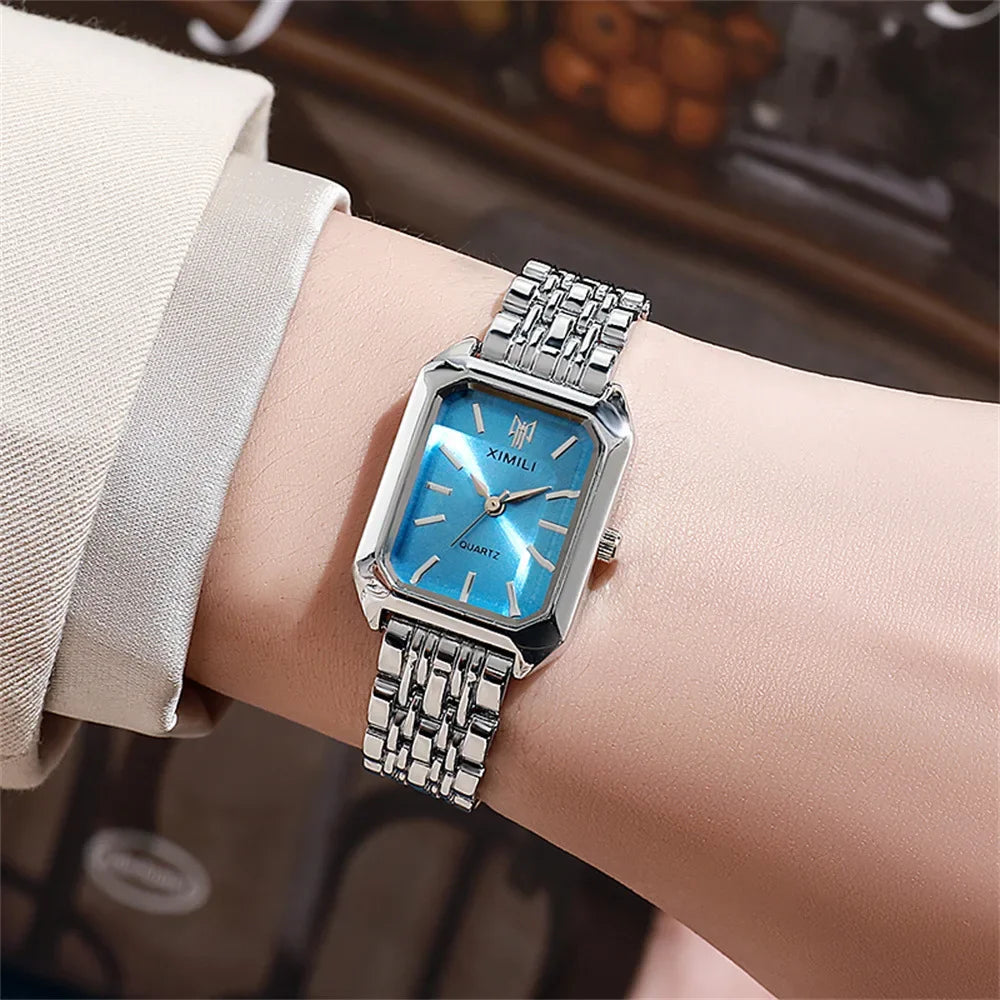 Square Gold Business Women Watch