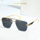 Rimless Pilot Retro Sunglasses