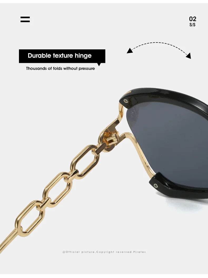 Chain Metal Retro Sunglasses