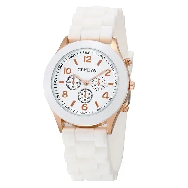 Silicone Strap Fashion Women Watch