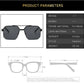 Half Frame Retro Sunglasses