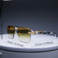 Frameless Classic Square Sunglasses