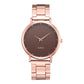 Rose Gold Business Women Watch