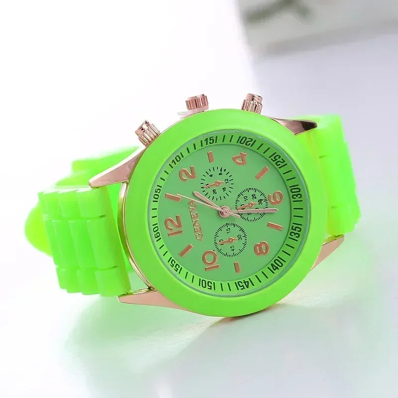 Silicone Strap Fashion Women Watch