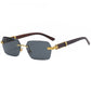 Rimless Gradient Square Sunglasses