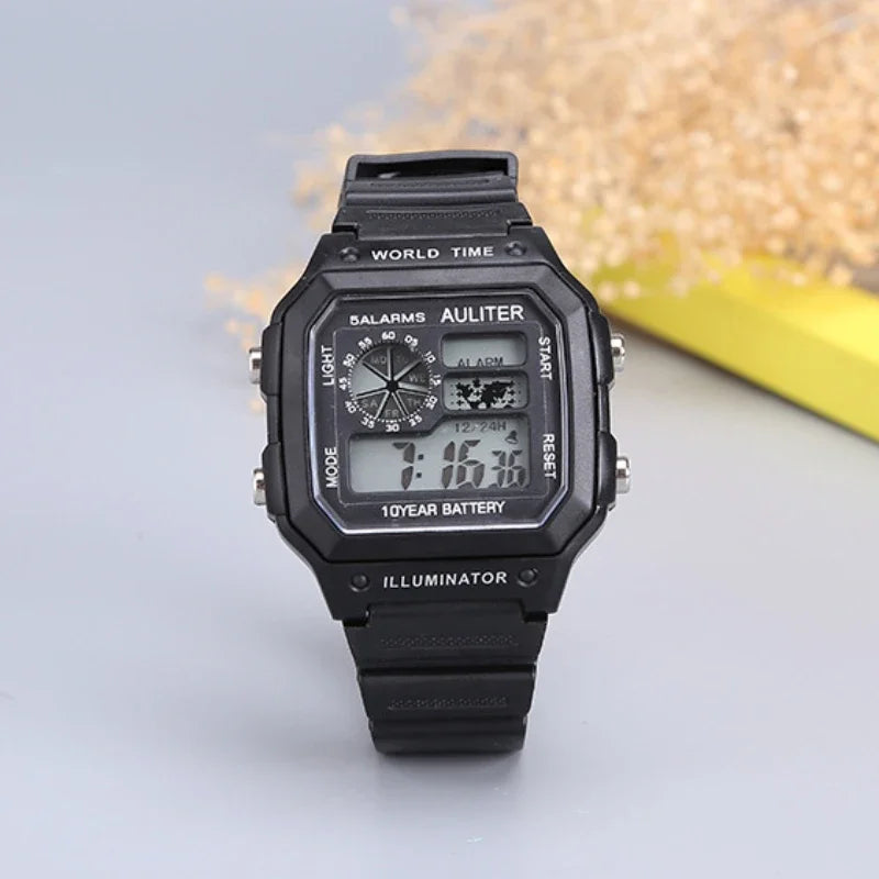 Retro Digital Men Sports Watch