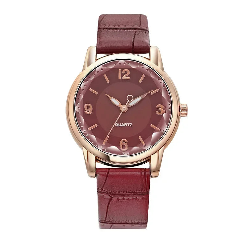 Luxury Leather Quartz Women Watch
