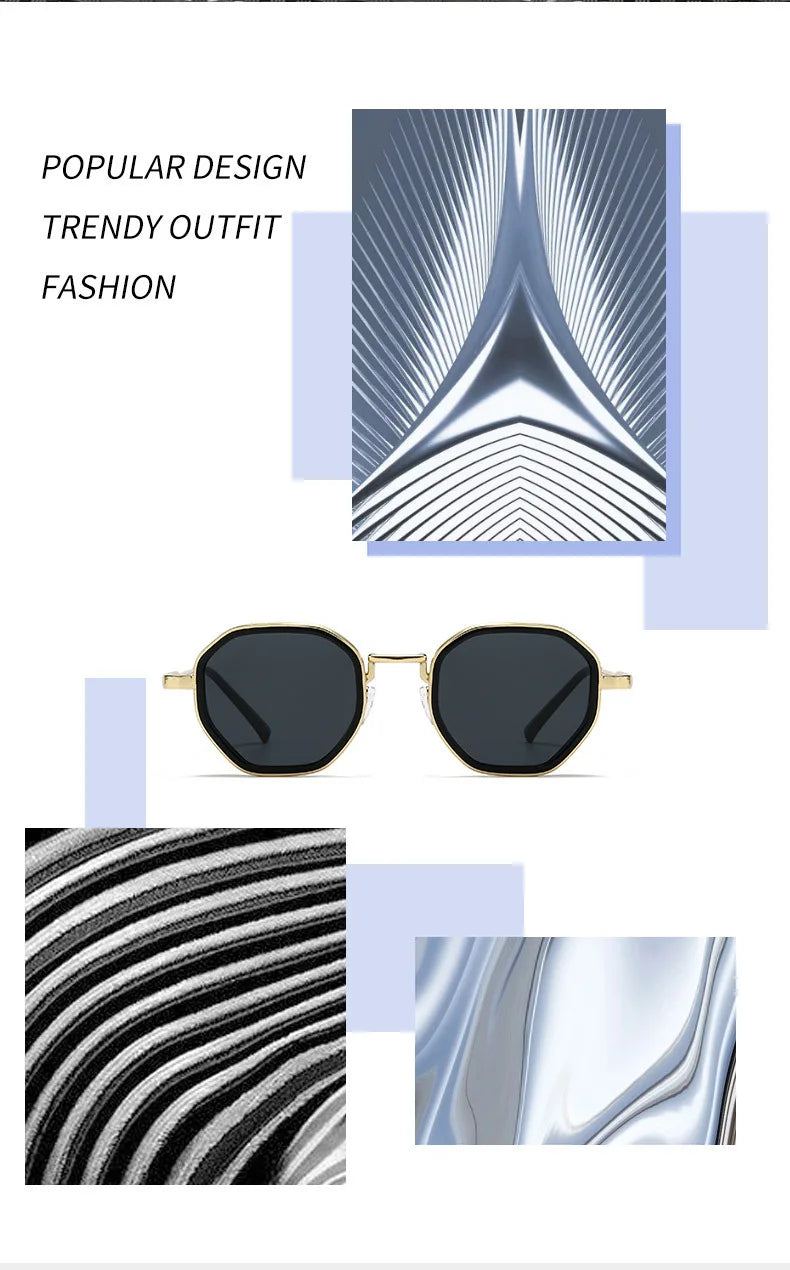 Geometric Square Retro Sunglasses