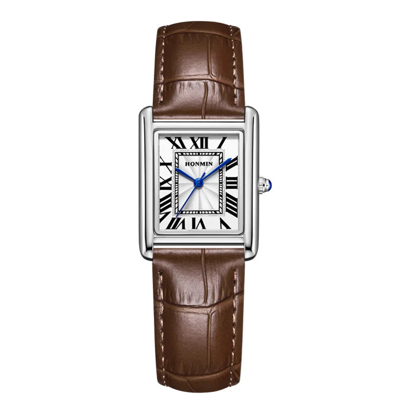 Couple Leather Quartz Watches Set