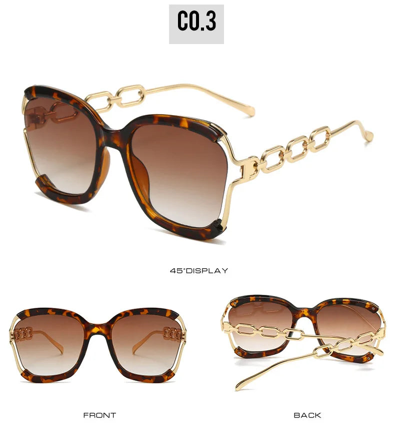 Chain Metal Retro Sunglasses