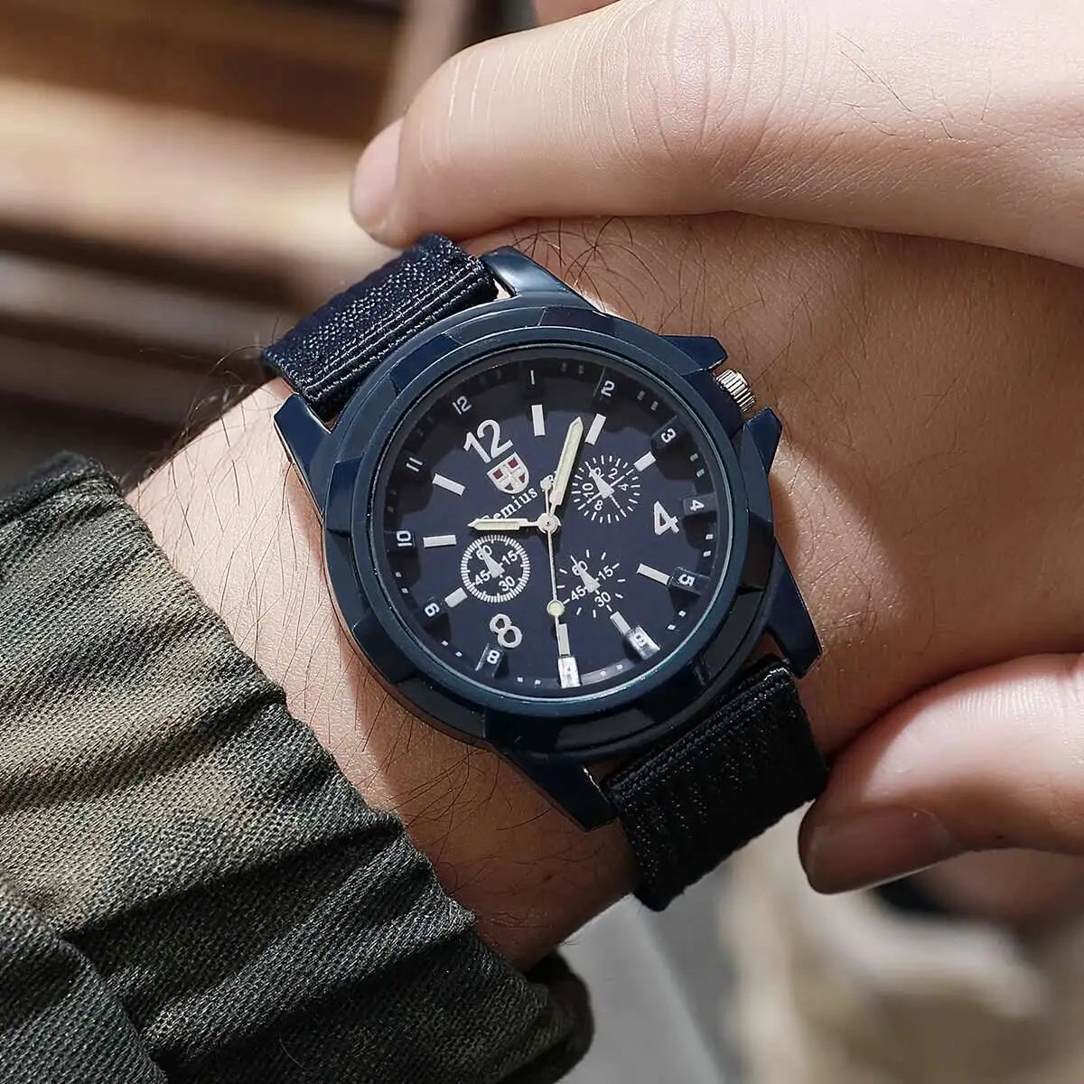 Nylon Band Military Quartz Watch