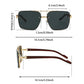 Retro Metal Square Sunglasses