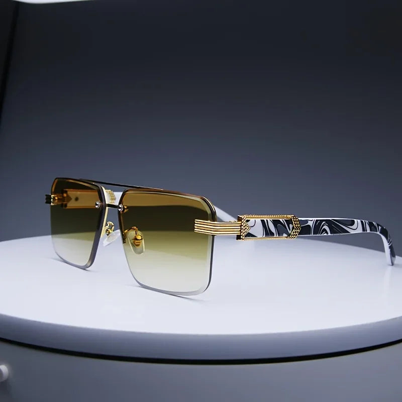 Frameless Classic Square Sunglasses