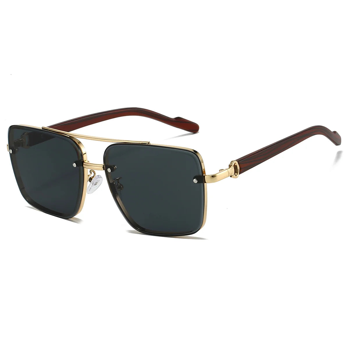 Retro Metal Square Sunglasses