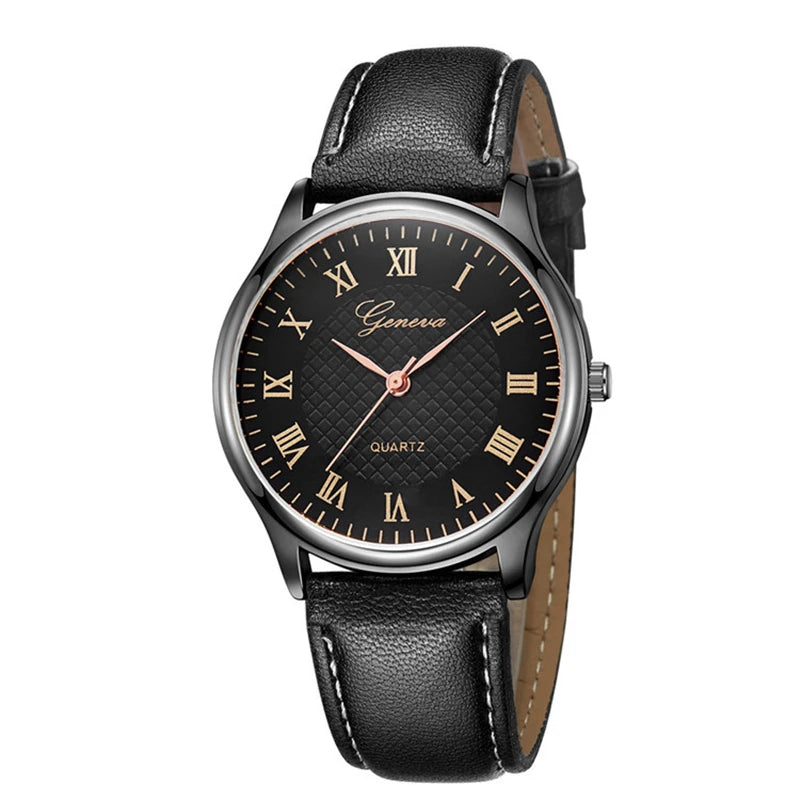 Leather Strap Business Men Watch