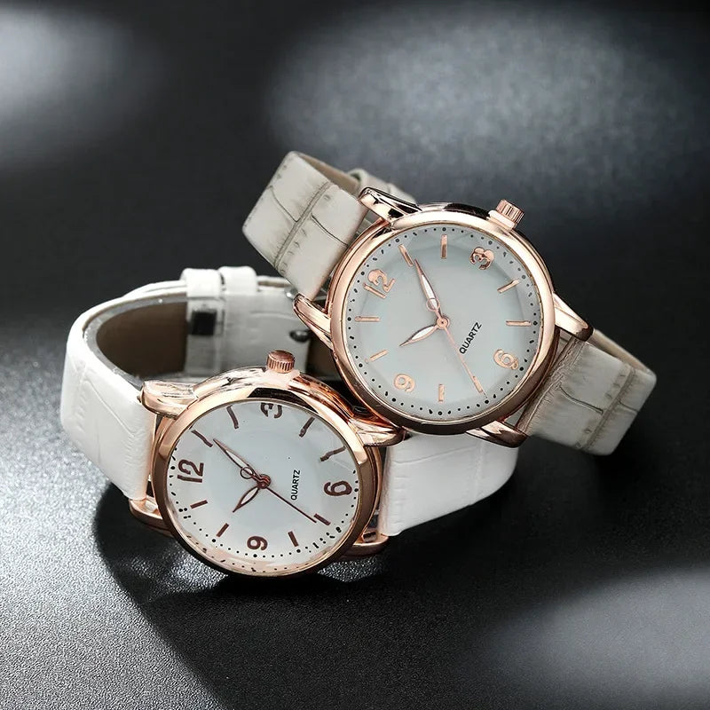 Luxury Leather Quartz Women Watch