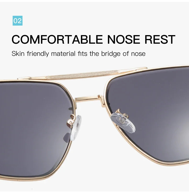 Vintage Metal Design Sunglasses