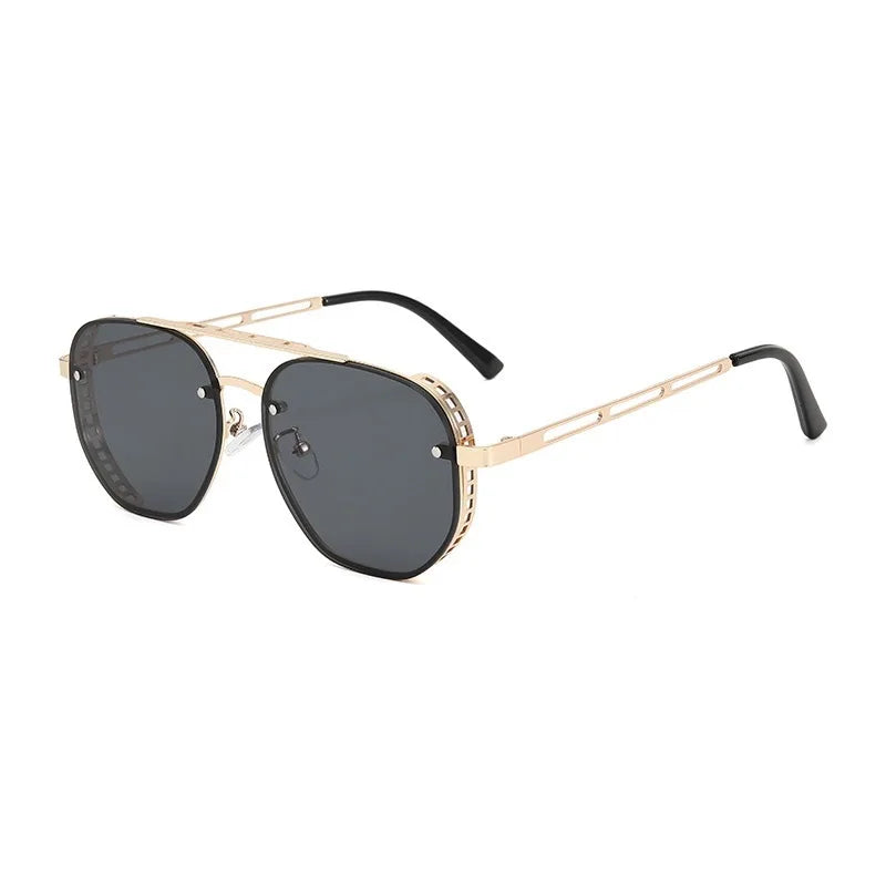 Steampunk Square Metal Sunglasses