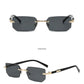 Rimless Rectangle Fashion Sunglasses