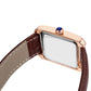 Couple Leather Quartz Watches Set