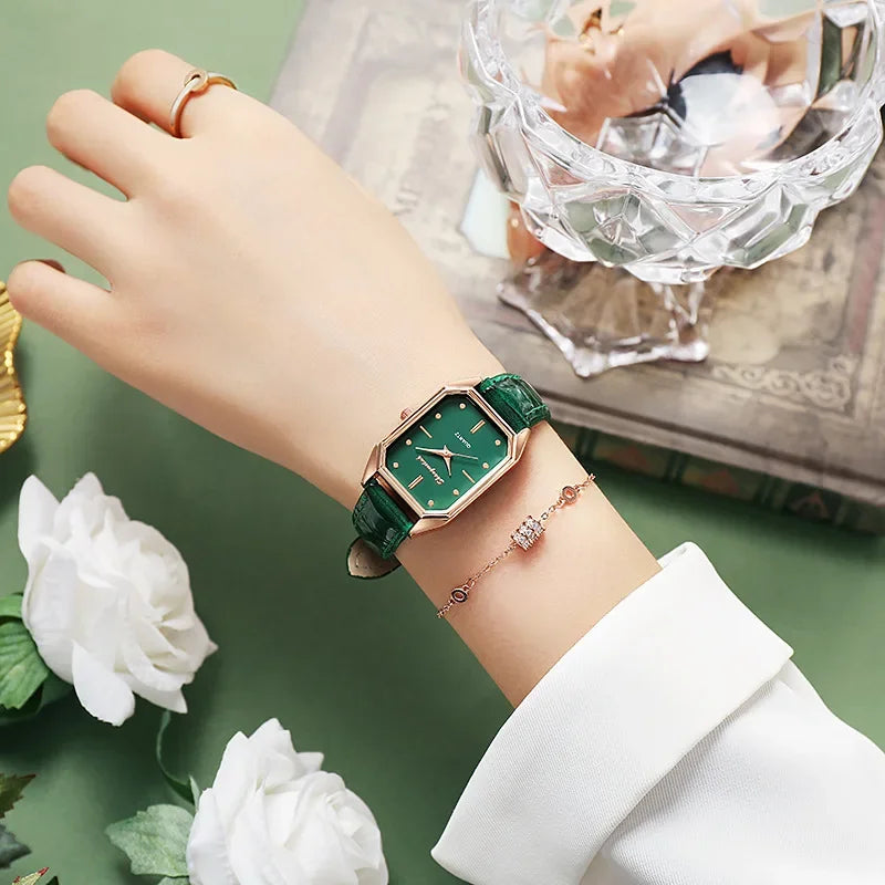 Vintage Leather Small Dial Watch