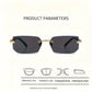 Rimless Rectangle Fashion Sunglasses