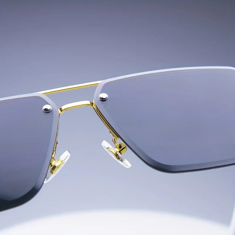 Frameless Classic Square Sunglasses