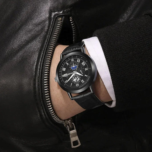 Earth Date Quartz Men Watch