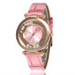 Diamond Leather Analog Women Watch