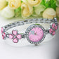 Square Diamond Steel Women Watch