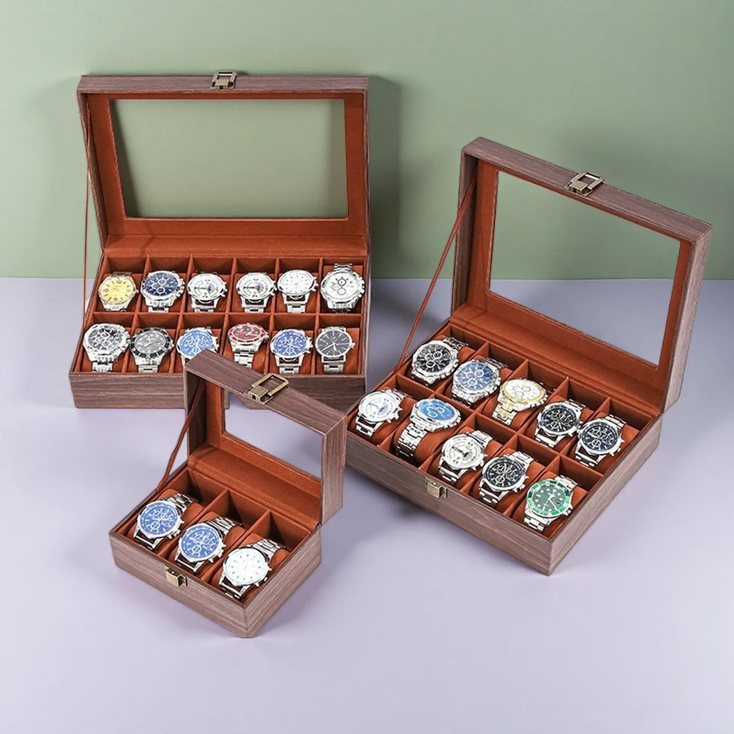 Wooden Multi Watch Organizer