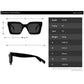 Designer Retro Rivet Sunglasses