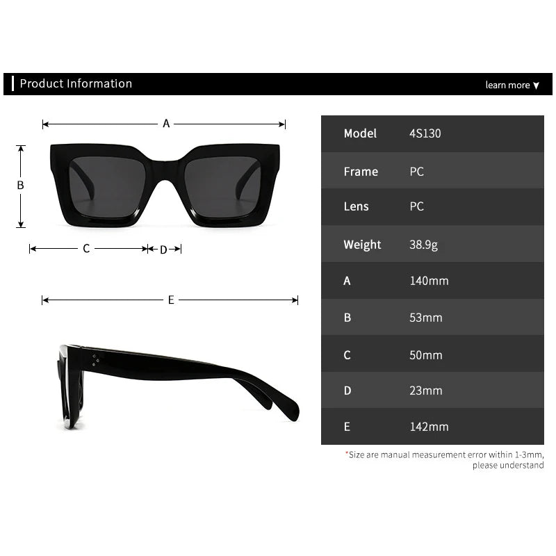 Designer Retro Rivet Sunglasses