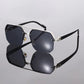 Square Half Frame Sunglasses