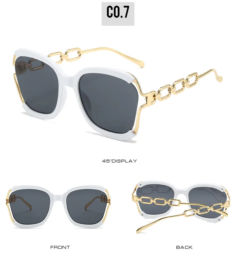 Chain Metal Retro Sunglasses