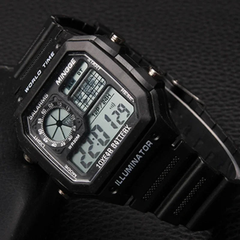 Retro Digital Men Sports Watch