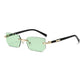 Rimless Rectangle Fashion Sunglasses